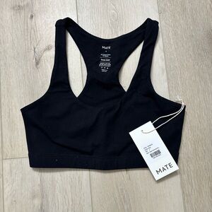 MATE the label Organic Stretch Sports bra Black